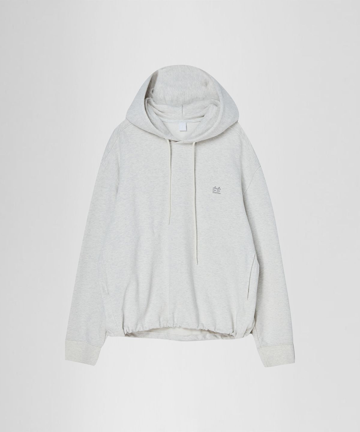 이이(EE) LOGO HOODED SWEATSHIRTS OATMEAL