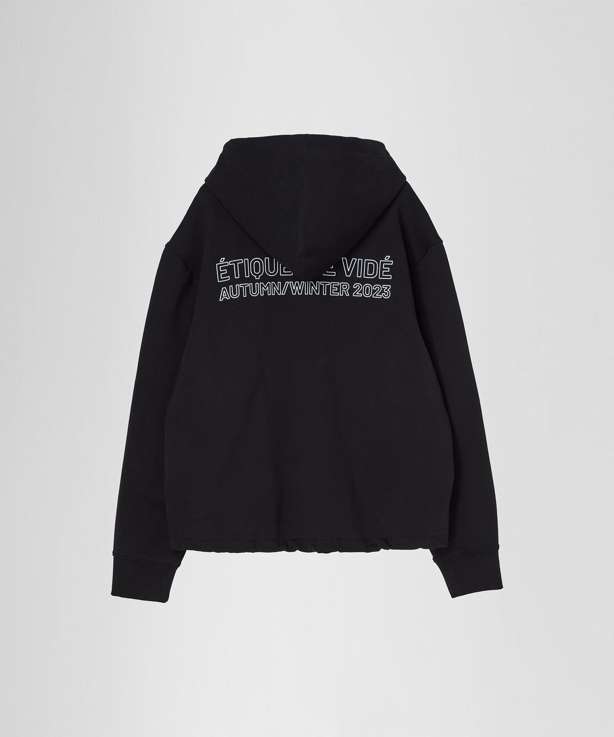 이이(EE) LOGO HOODED SWEATSHIRTS BLACK
