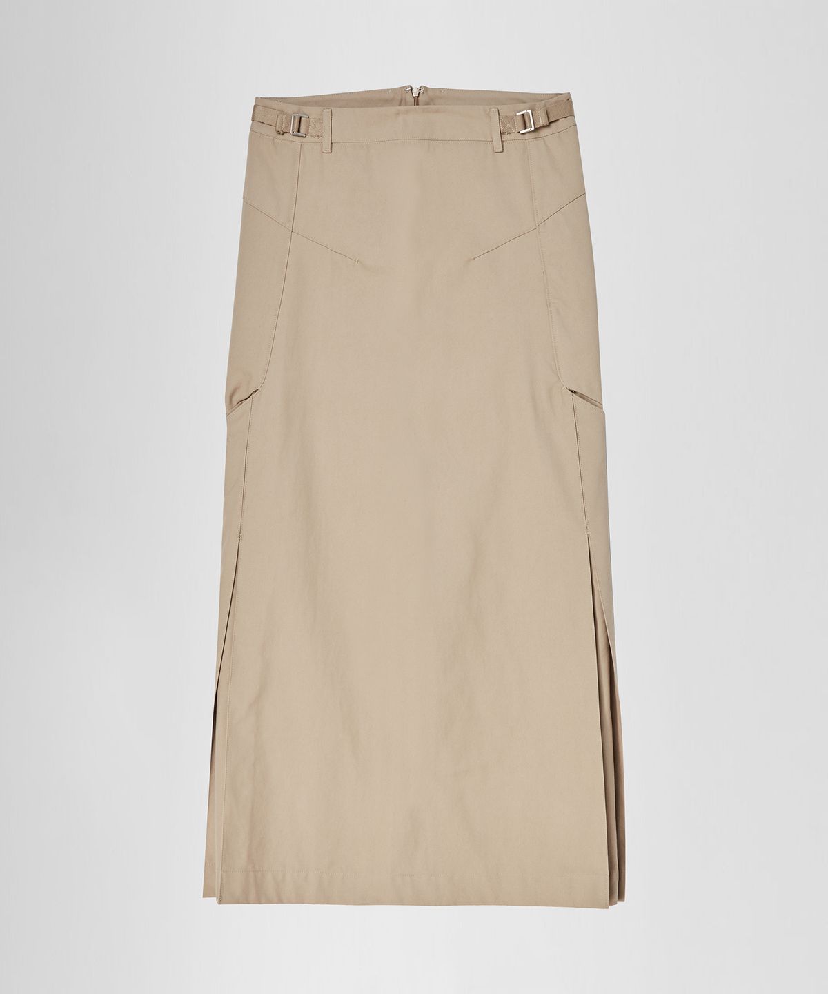 이이(EE) WOMENS COTTON LONG SKIRT BEIGE