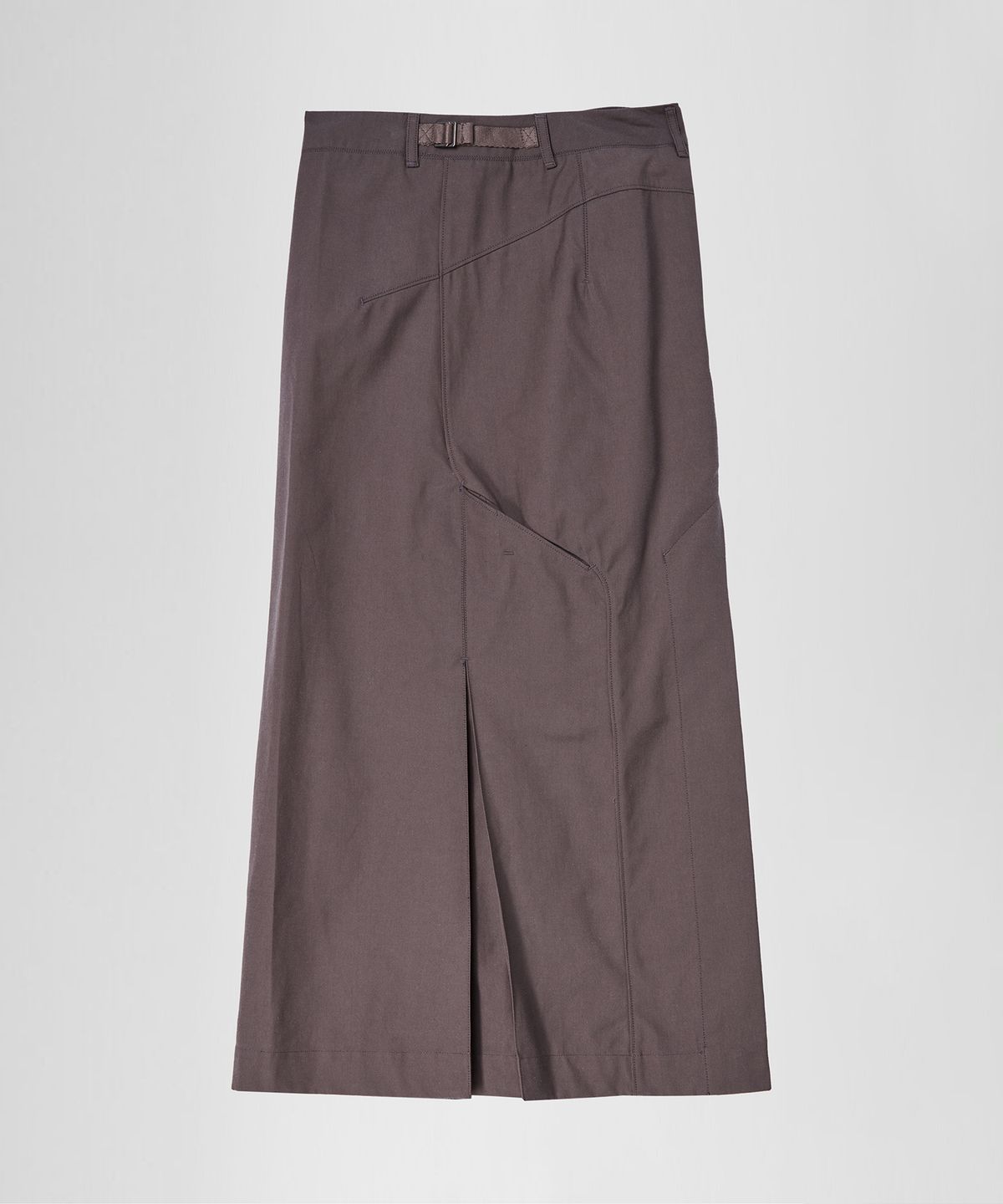 이이(EE) WOMENS COTTON LONG SKIRT BROWN