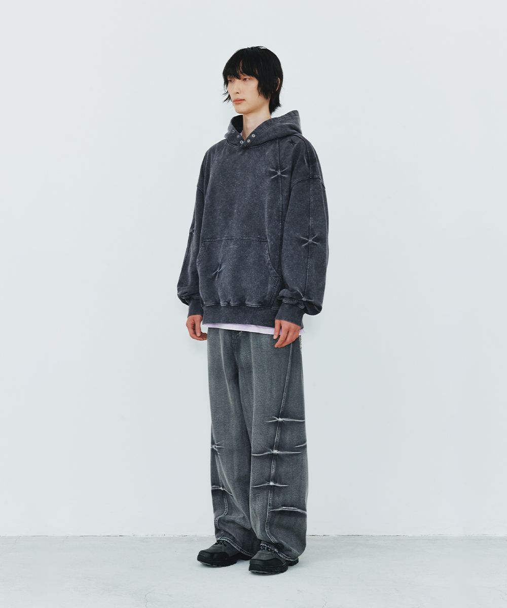【MAISON MINED】23FW★ PIGMENT WASHING STITCH HOODY MUSINSA | MAISON MINED PIGMENT WASHING STITCH HOODY