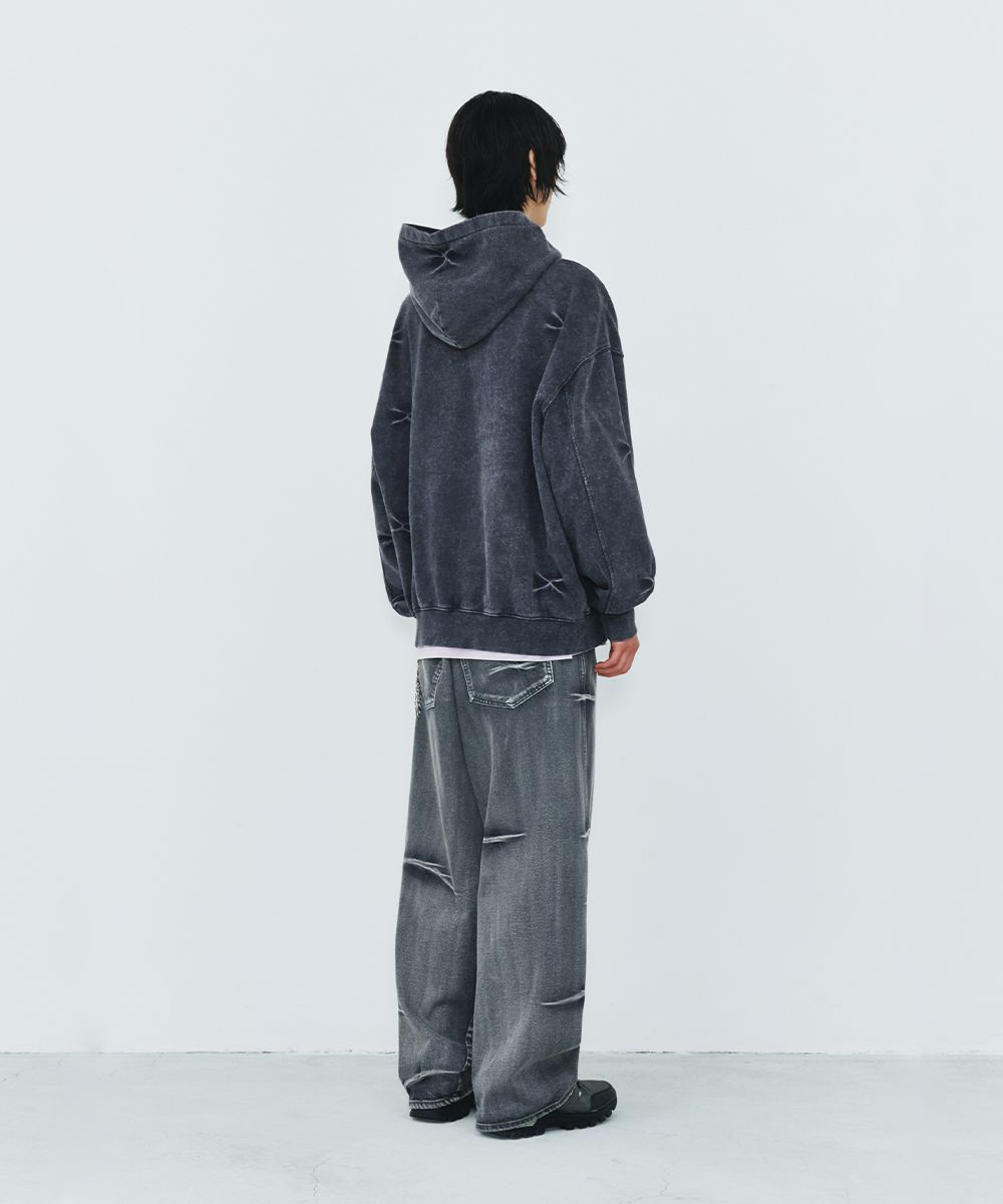 【MAISON MINED】23FW★ PINCH WASHED HOOD ZIP-UP MUSINSA | MAISON MINED PINCH WASHED HOODIE BLACK