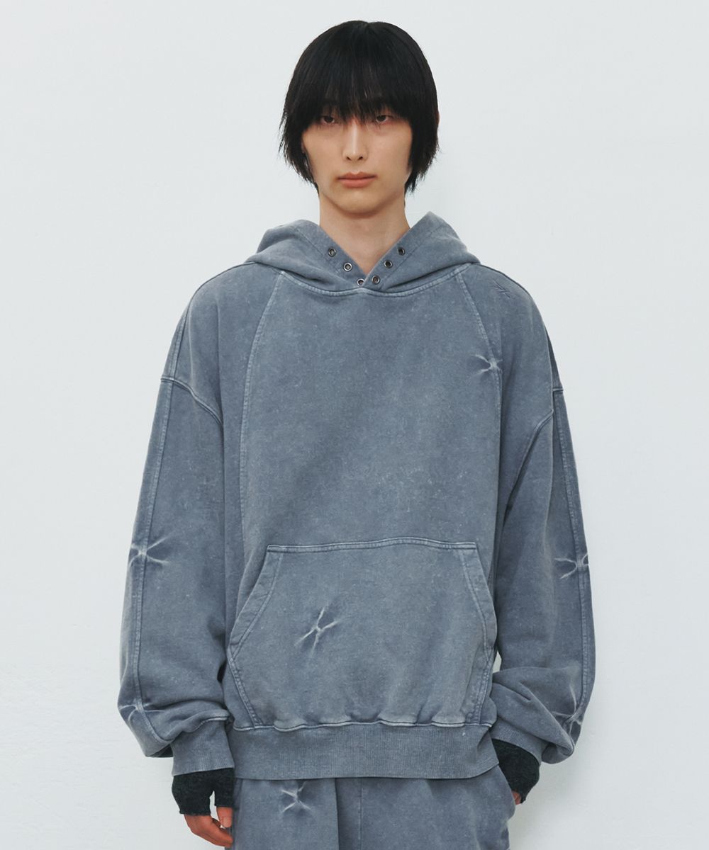 【MAISON MINED】24SS★ STICKY DULL HOODIE 메종미네드 ~50% - STICKY DULL HOODIE BLACK