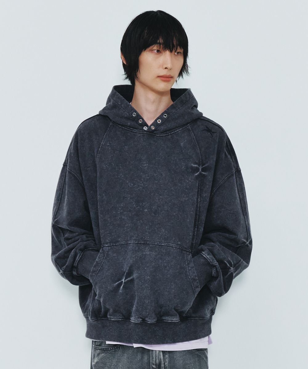 【MAISON MINED】23FW★ PIGMENT WASHING STITCH HOODY MUSINSA | MAISON MINED PIGMENT WASHING STITCH HOODY