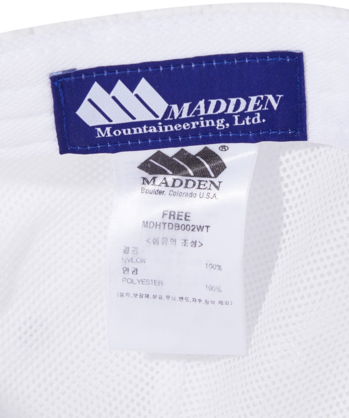 매든(MADDEN) Nylon String Cap White