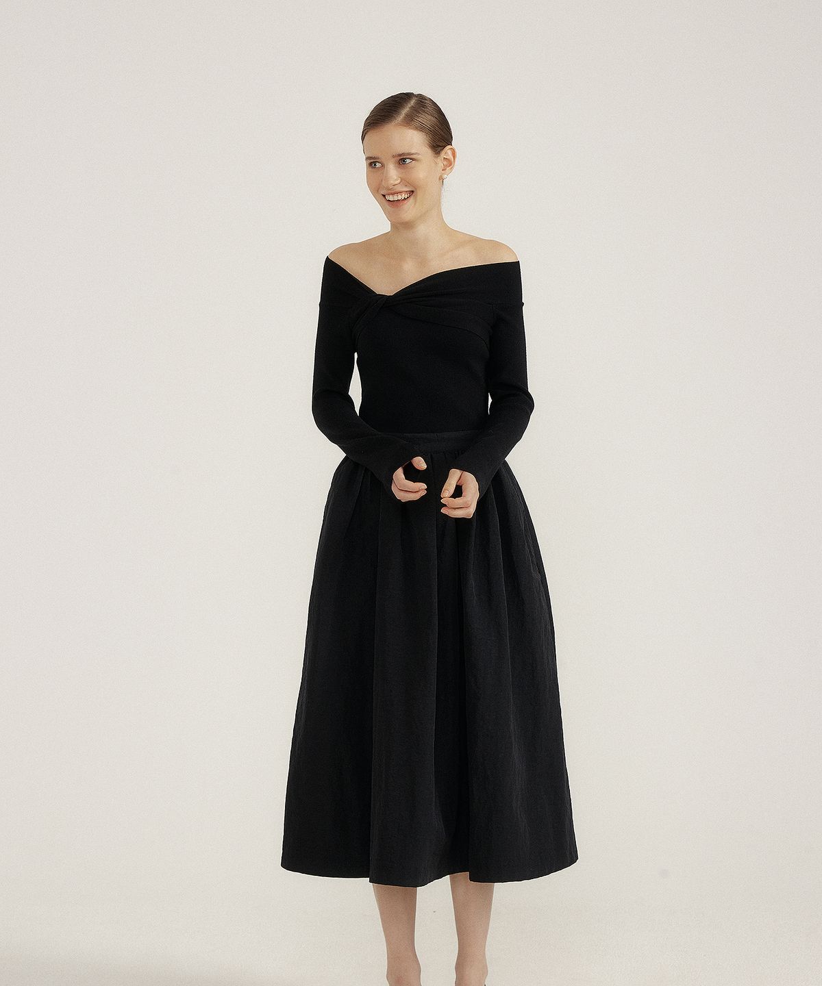 루시르주(LUCIR ZU) Glory Balloon Skirt (black)