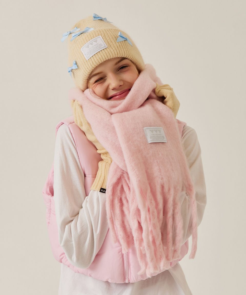 【VVV】韓国人気★ Baisc Big Muffler MUSINSA公式 | VVV Basic Big Muffler _ Pink