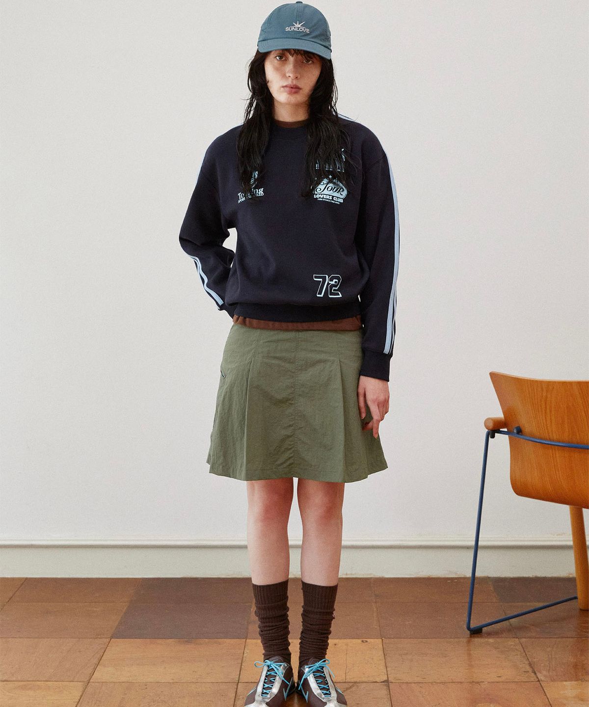 썬러브(SUNLOVE) Roomy Knee Socks Brown