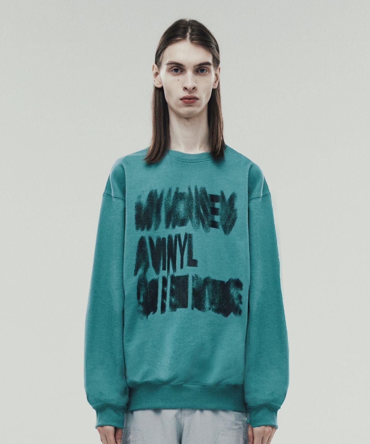 더바이닐하우스(THEVINYLHOUSE) SPREAD SWEATSHIRTS MINT (VH2DFUM446A)
