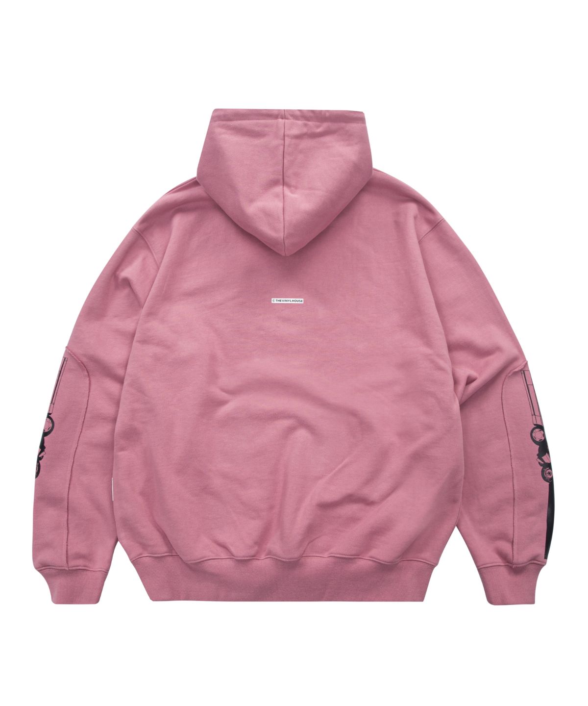 더바이닐하우스(THEVINYLHOUSE) TRAFFIC ACCIDENT HOODIE PINK (VH2DFUM405A)