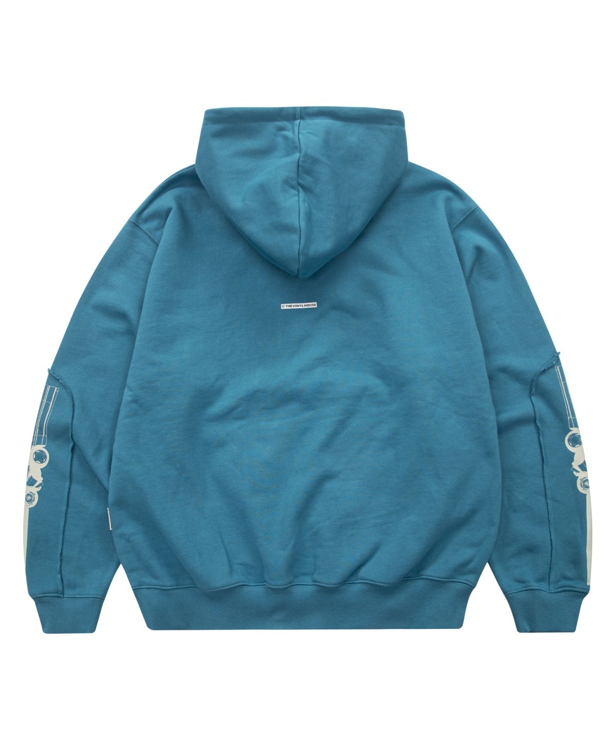 더바이닐하우스(THEVINYLHOUSE) TRAFFIC ACCIDENT HOODIE BLUE (VH2DFUM405A)