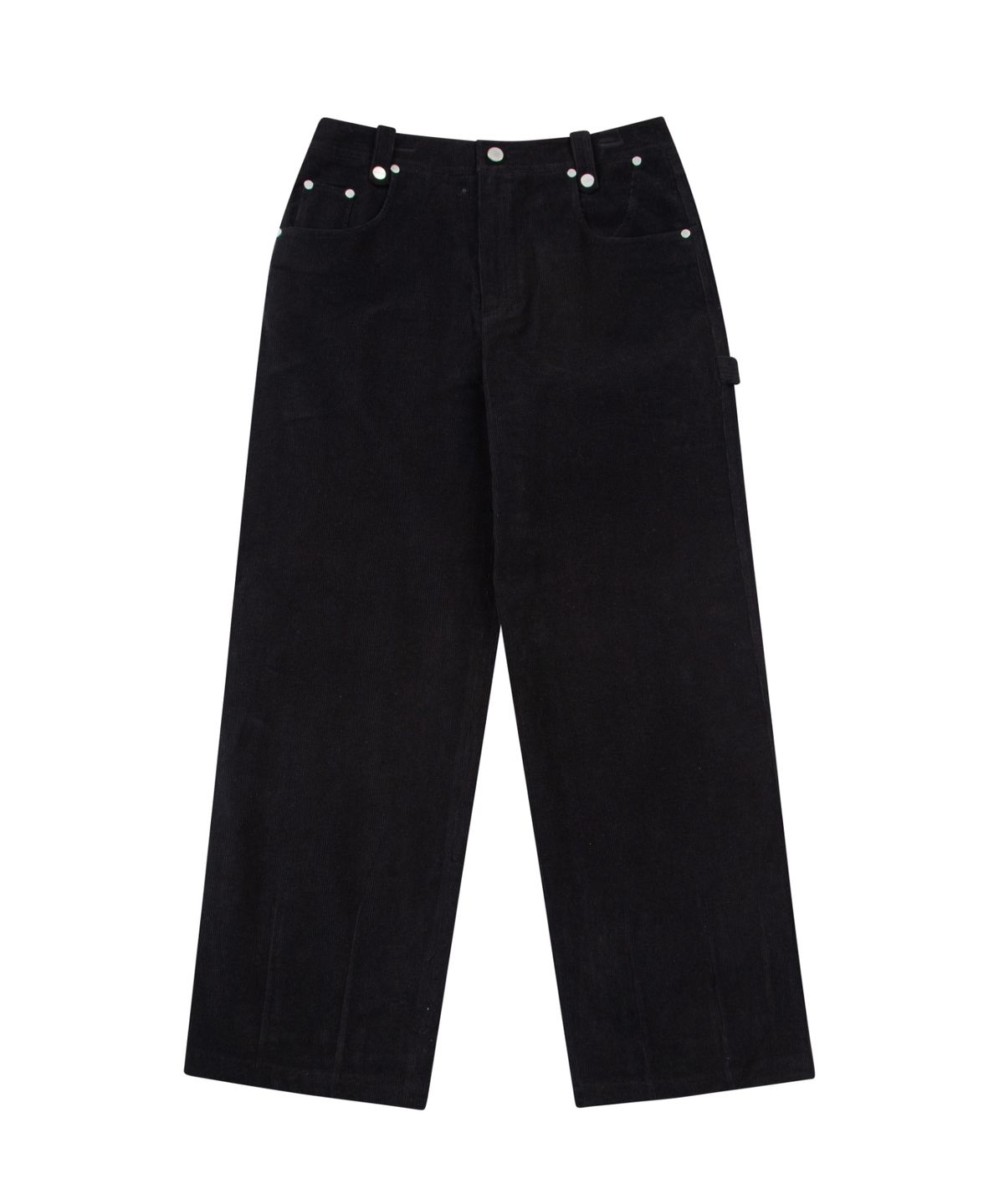 더바이닐하우스(THEVINYLHOUSE) CORDUROY PANTS BLACK (VH2DFUPA11A)