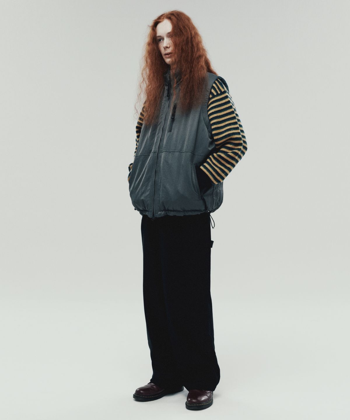 더바이닐하우스(THEVINYLHOUSE) CORDUROY PANTS BLACK (VH2DFUPA11A)