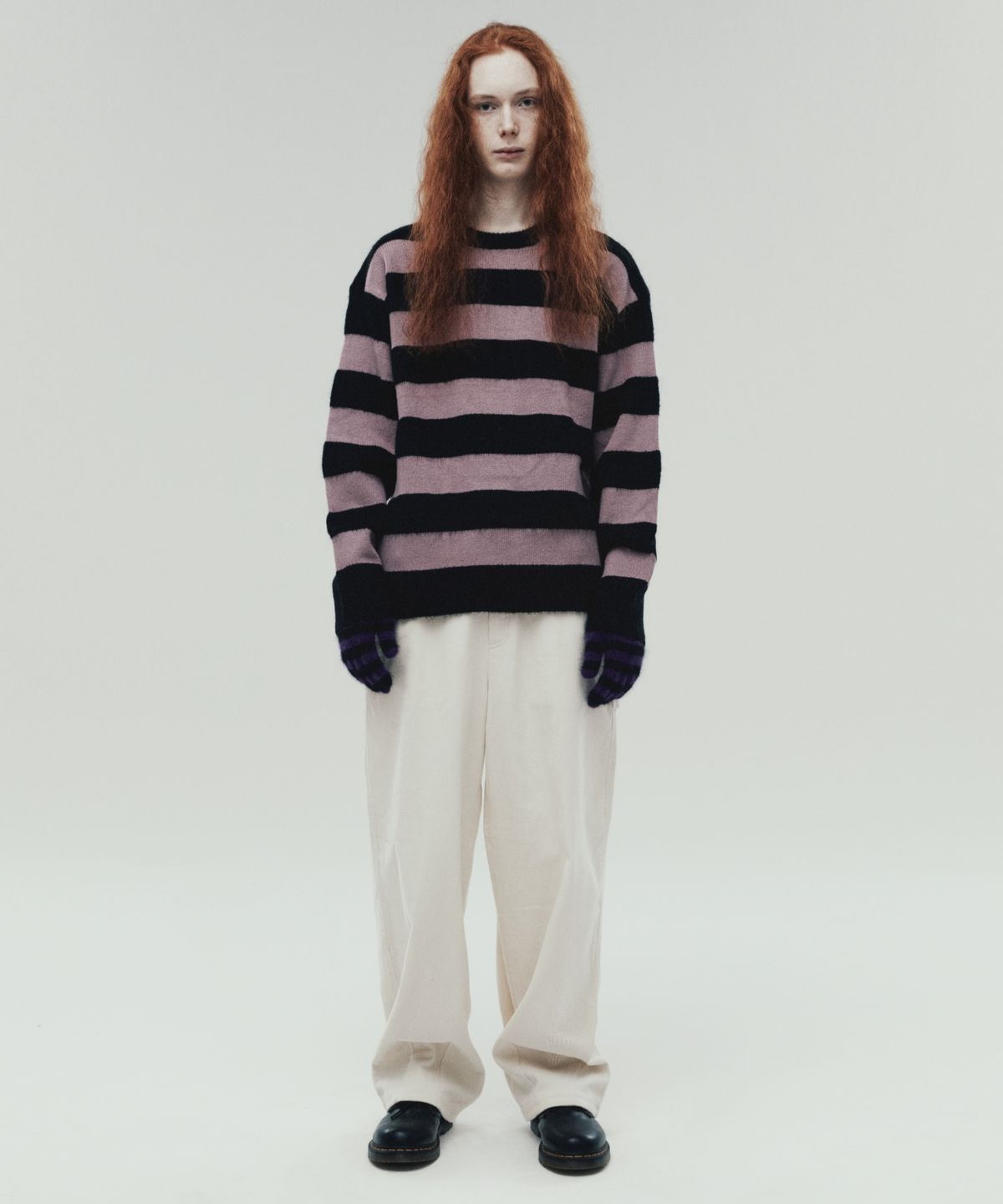 더바이닐하우스(THEVINYLHOUSE) CORDUROY PANTS IVORY (VH2DFUPA11A)
