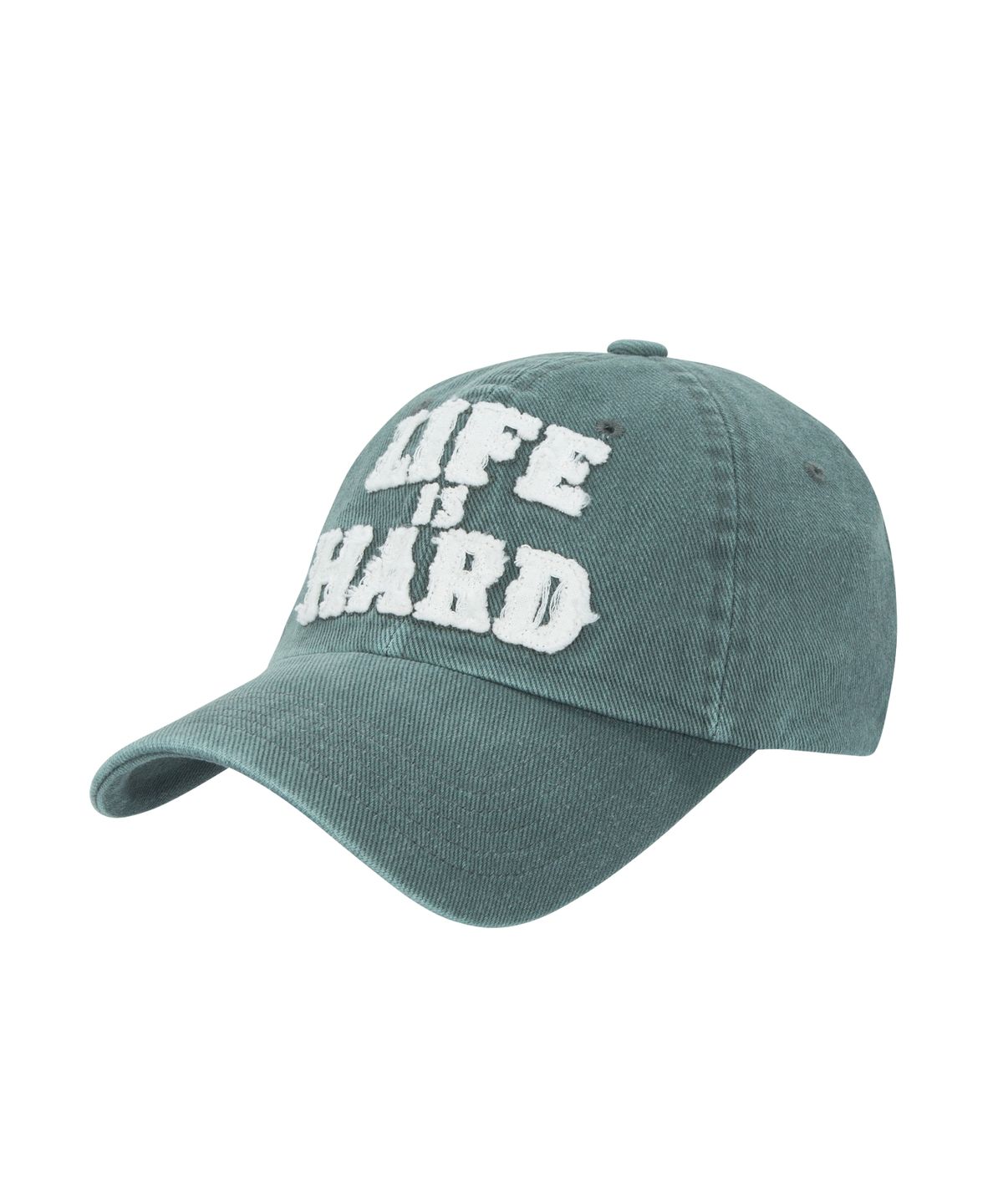 더바이닐하우스(THEVINYLHOUSE) LIFE IS HARD PIGMENT CAP GREEN (VH2DFUAB21A)