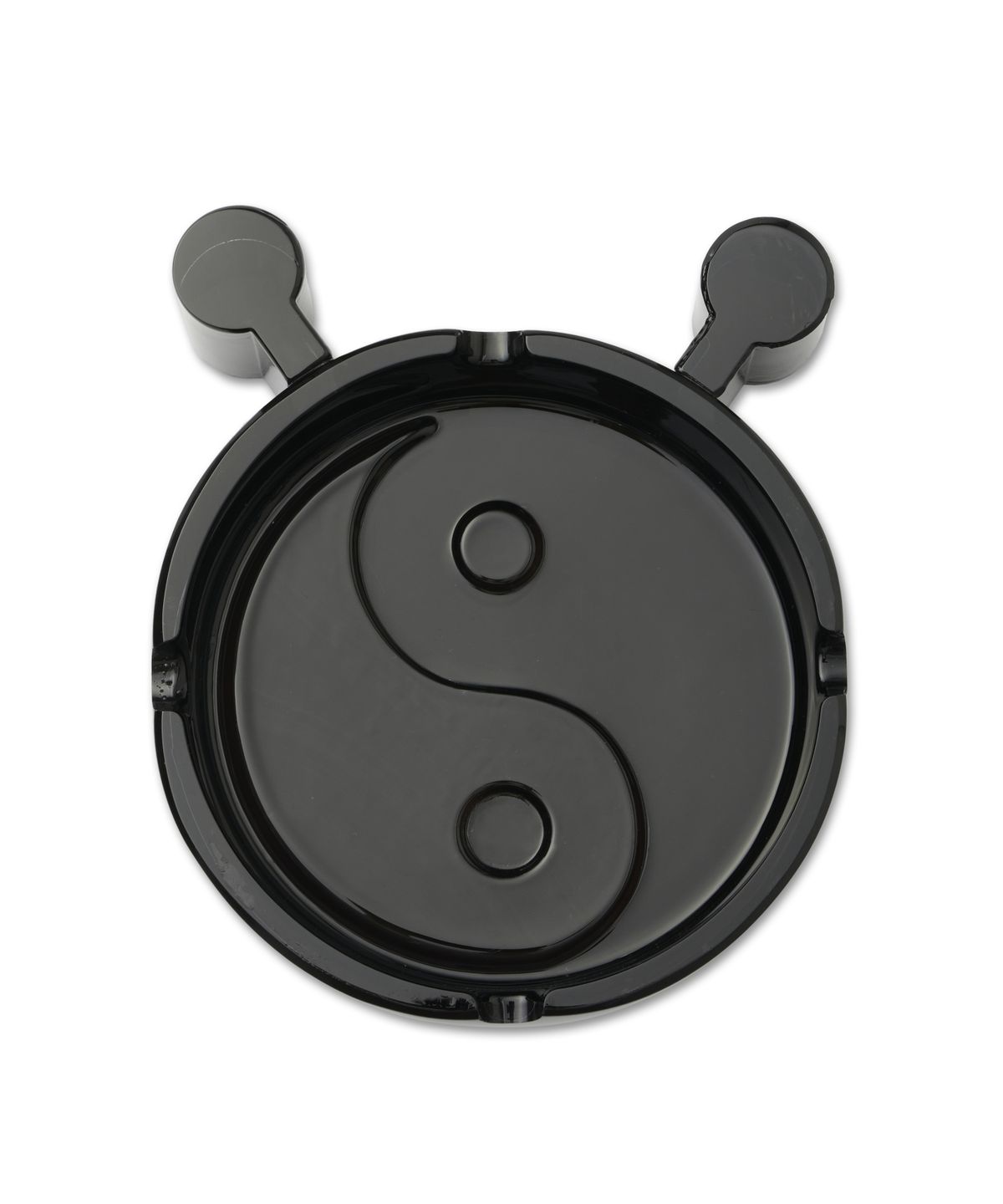 더바이닐하우스(THEVINYLHOUSE) YING YANG ASHTRAY BLACK (VH2DFUAB93A)