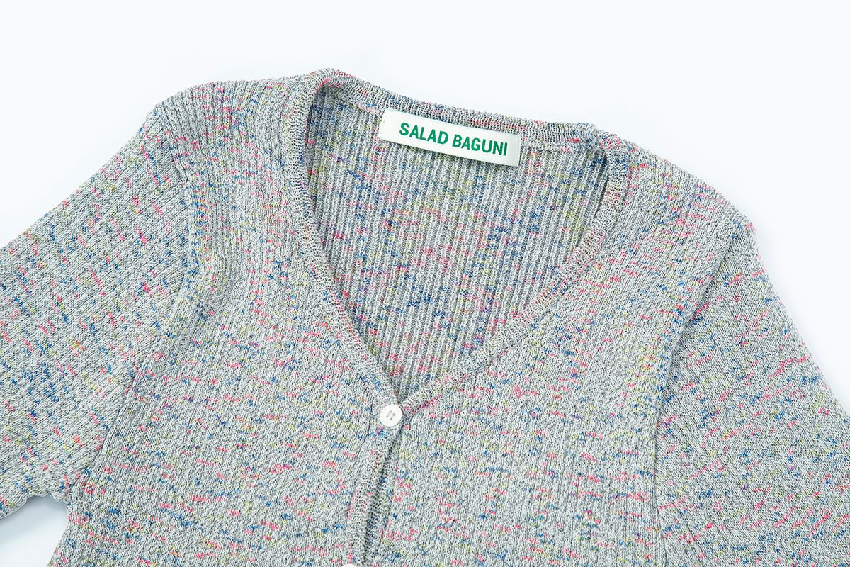 샐러드바구니(SALAD BAGUNI) Scotch Blended Cardigan_silver