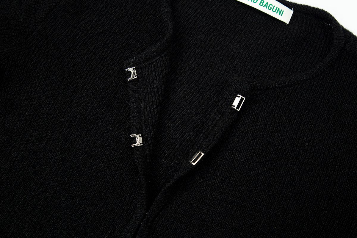 샐러드바구니(SALAD BAGUNI) Clip Mohair Cardigan_black