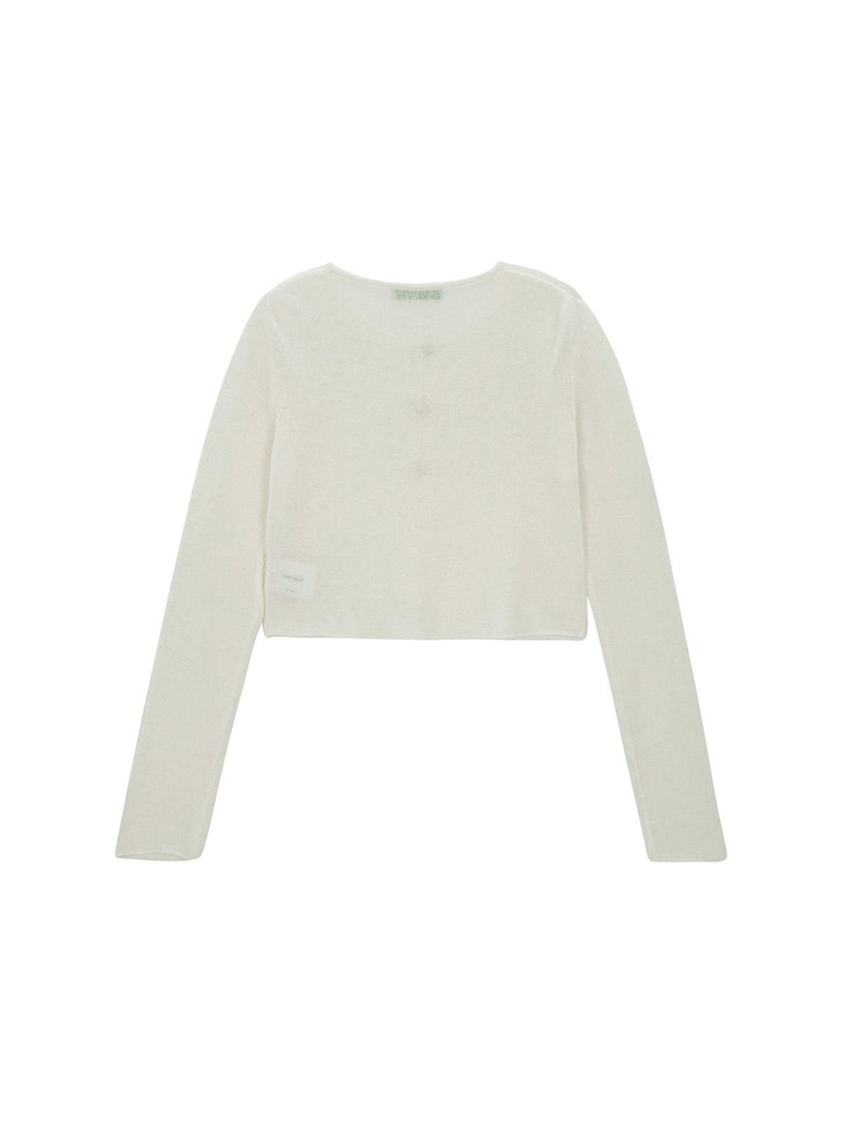 샐러드바구니(SALAD BAGUNI) Clip Mohair Cardigan_white