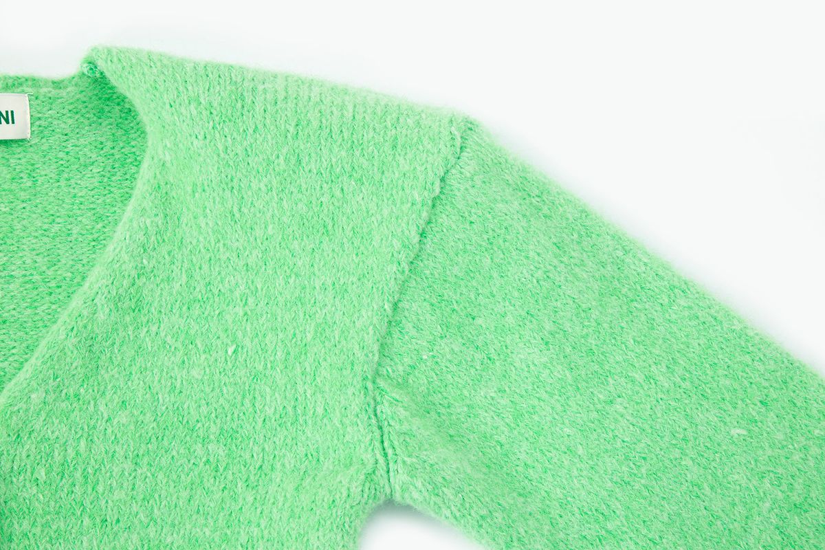 샐러드바구니(SALAD BAGUNI) No Collar Puff Jacket_mint