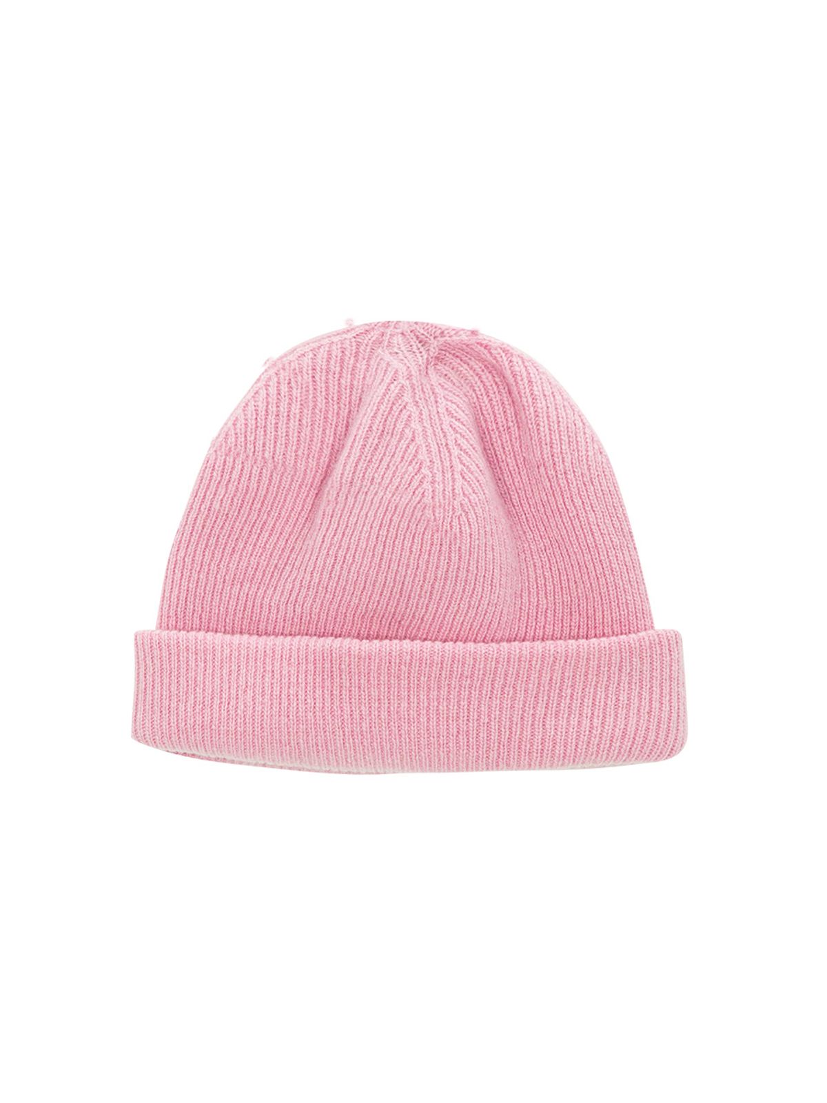 샐러드바구니(SALAD BAGUNI) Logo Wool Short Beanie_pink
