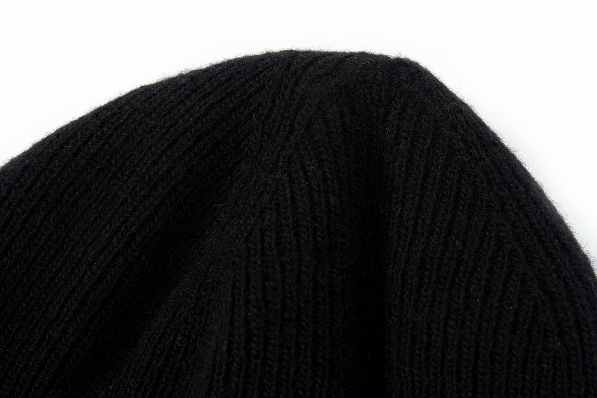 샐러드바구니(SALAD BAGUNI) Logo Wool Short Beanie_black