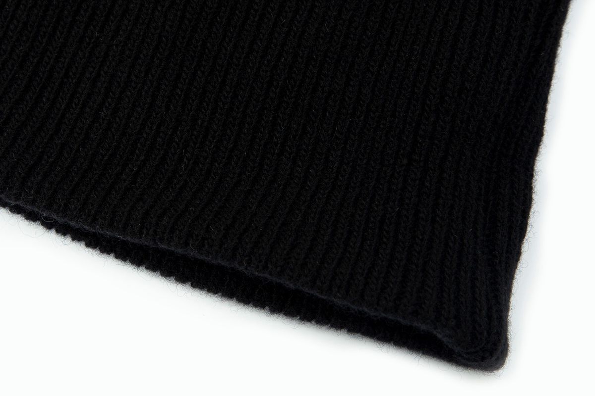 샐러드바구니(SALAD BAGUNI) Logo Wool Short Beanie_black