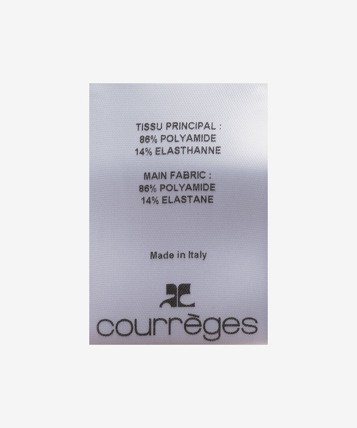 꾸레쥬(COURREGES) 테크노 모크넥 롱슬리브 탑 - 블랙 / 323JTO182JS00169999