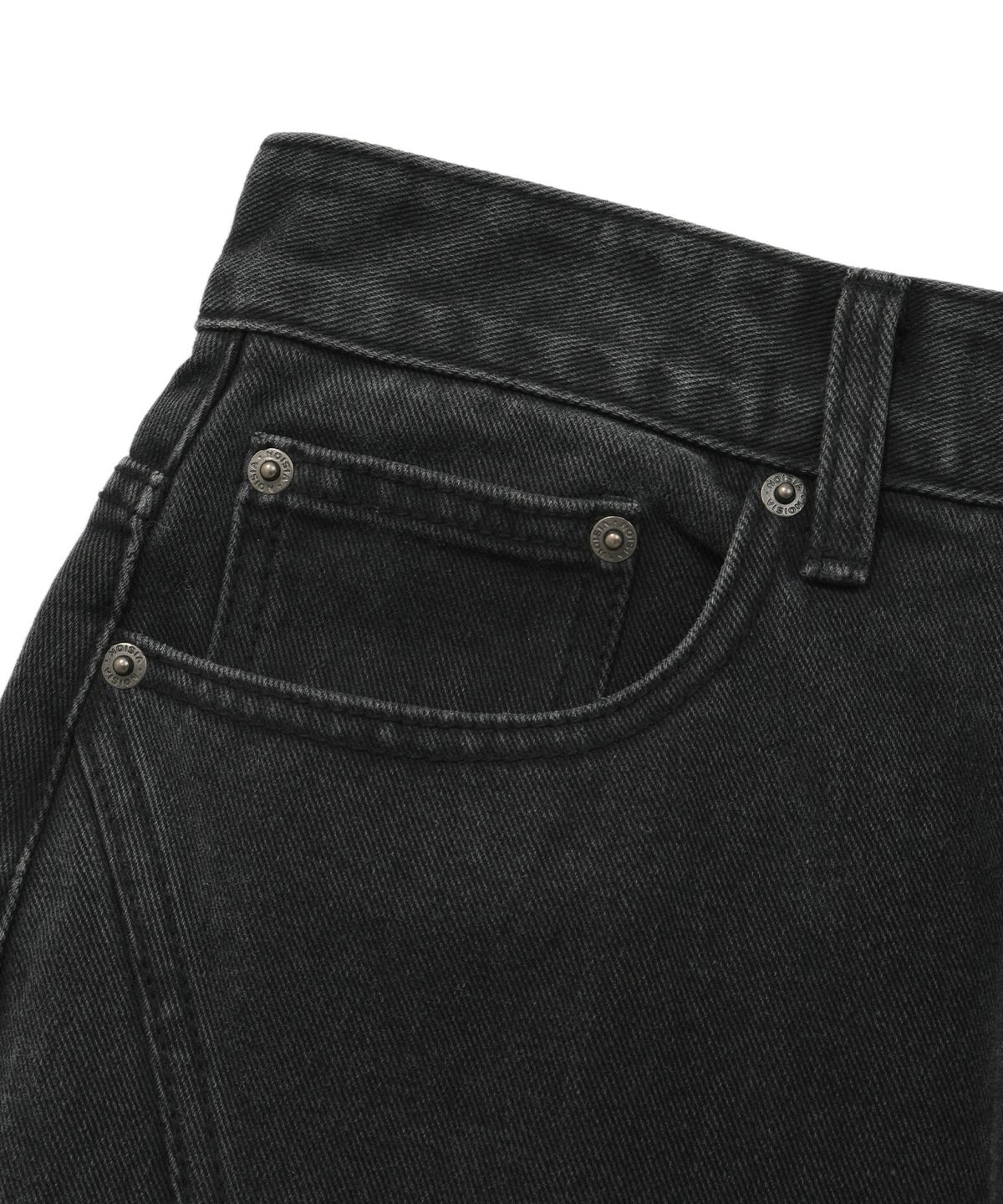 비전스트릿웨어(VISION STREETWEAR) VSW Wide Washed Denim Cargo Pants Black