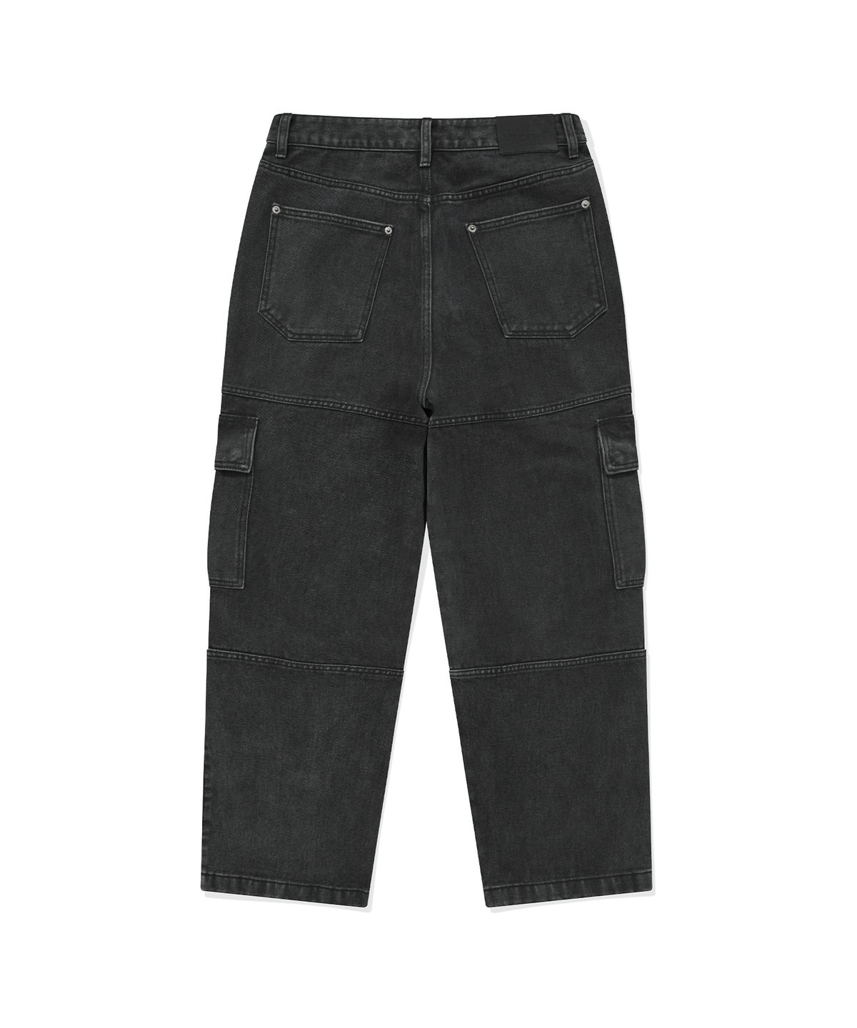 비전스트릿웨어(VISION STREETWEAR) VSW Wide Washed Denim Cargo Pants Black