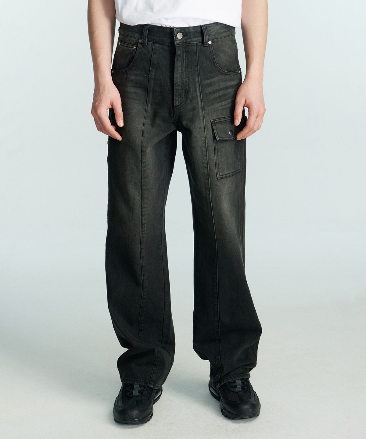 록히드마틴(LOCKHEED MARTIN) LM SEMI WIDE DENIM (BLACK)