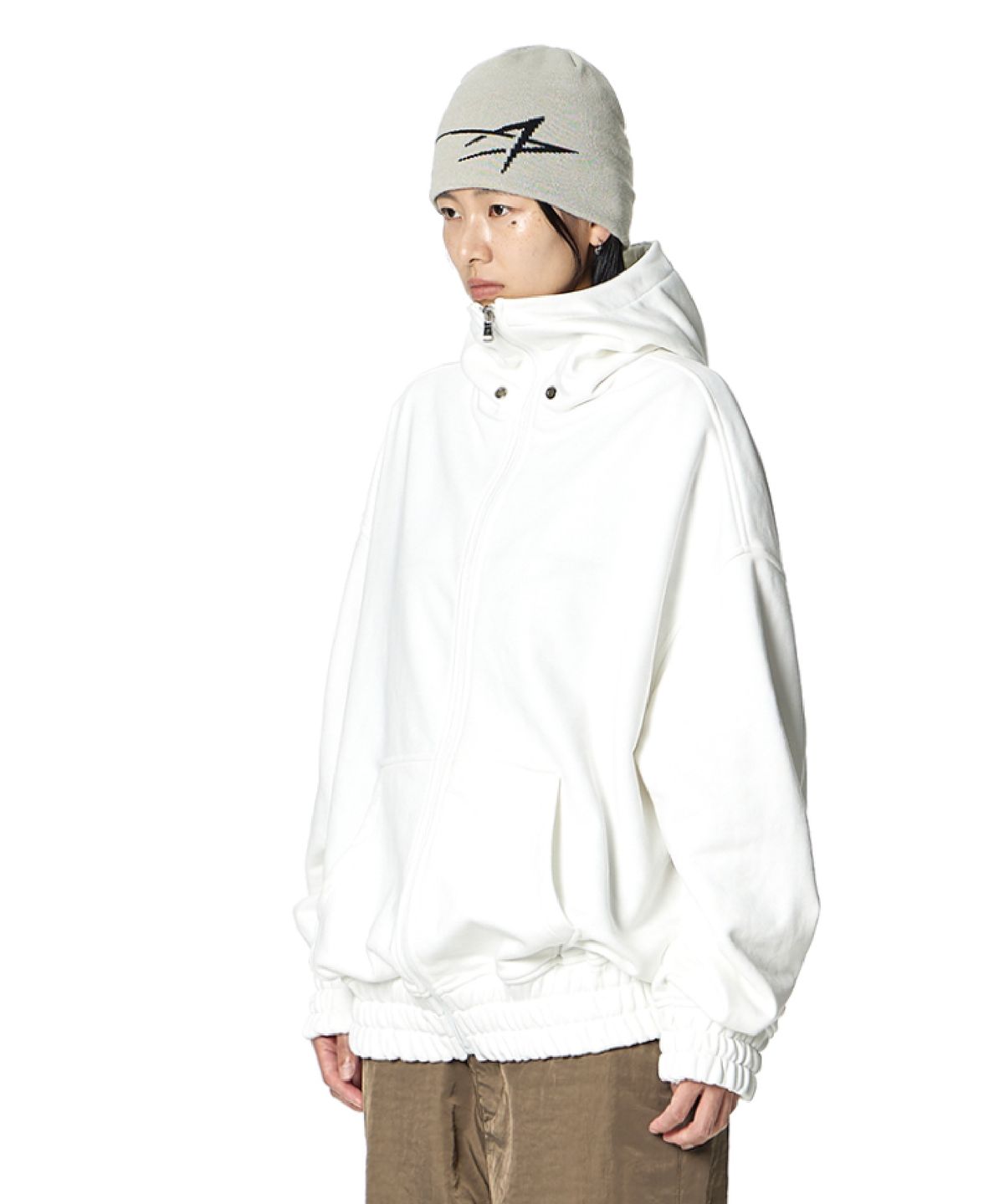 록히드마틴(LOCKHEED MARTIN) Gear Silhouette Hoodie Zip-up (WHITE)