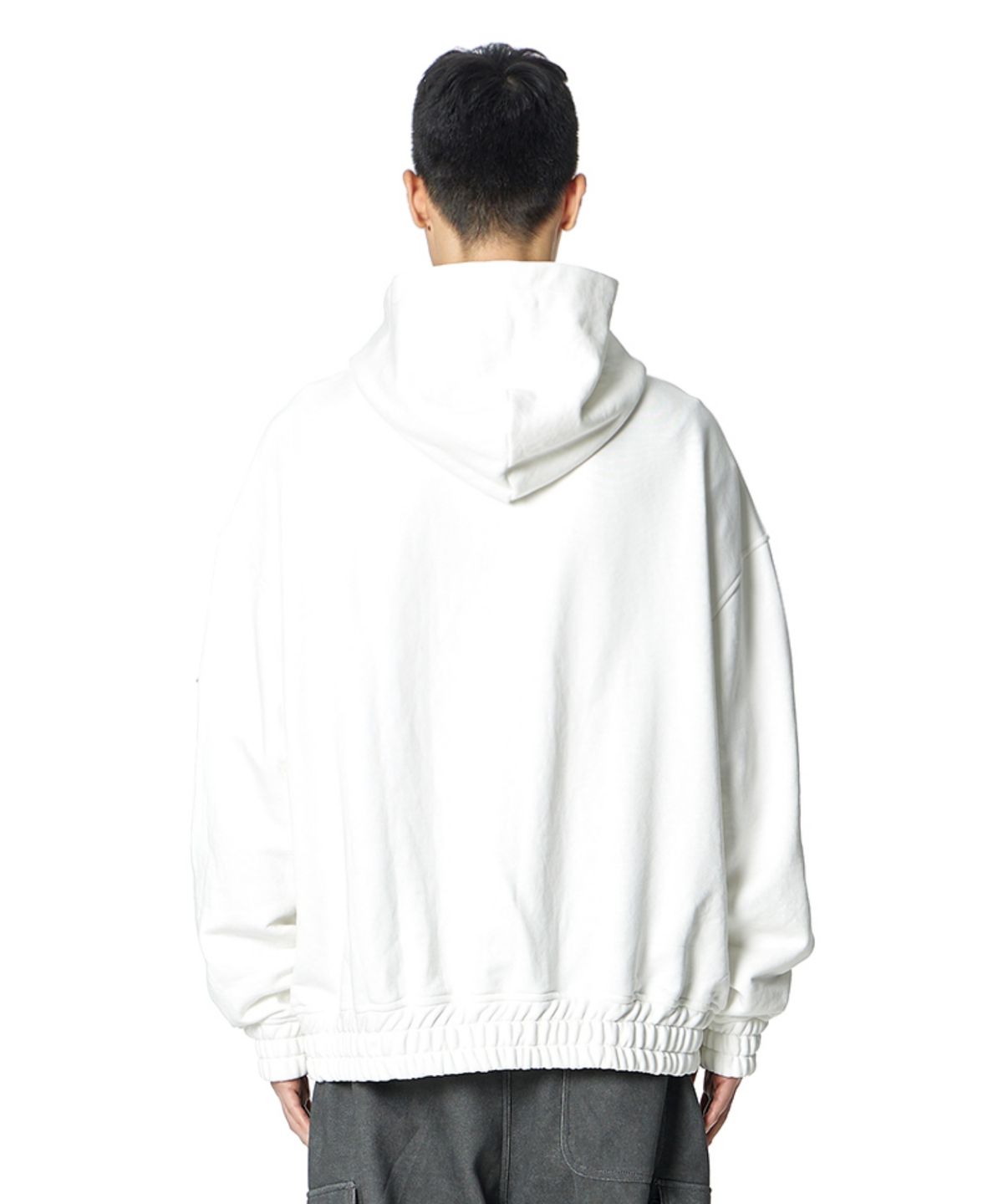 록히드마틴(LOCKHEED MARTIN) Embossed shoulders Hoodie (WHITE)