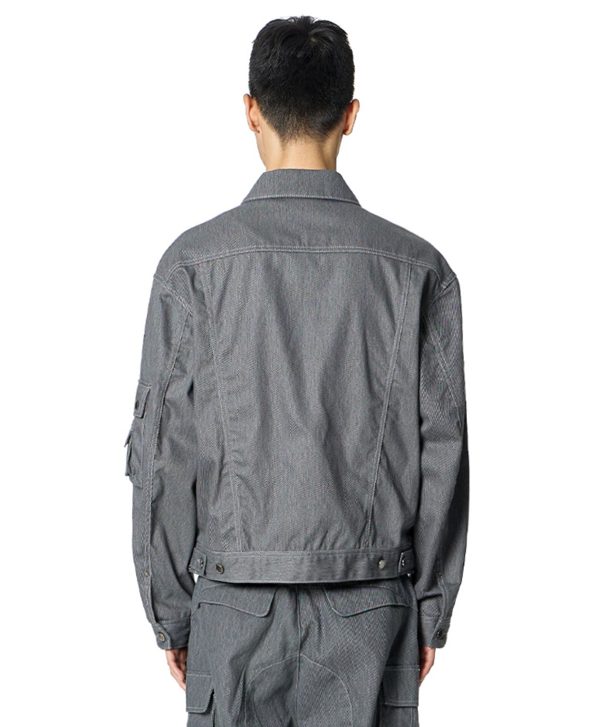록히드마틴(LOCKHEED MARTIN) Pocket Point Trucker Jacket (GREY)