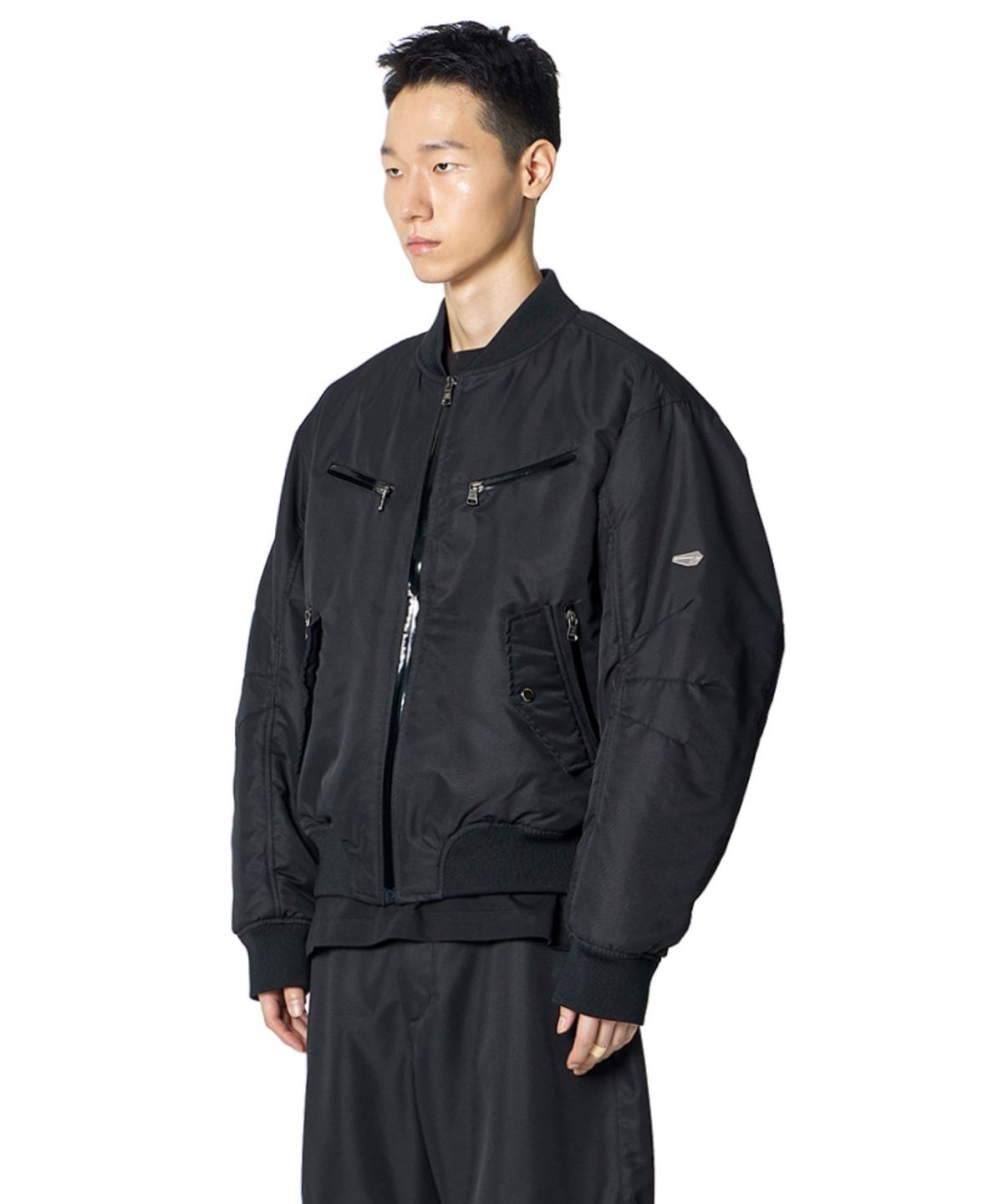 록히드마틴(LOCKHEED MARTIN) Four Zip Bomber Jacket MA-1 (BLACK)