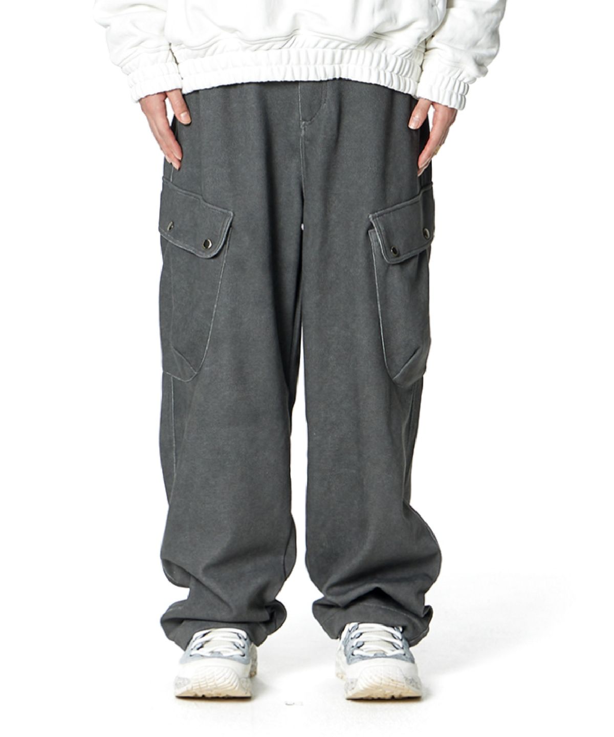 록히드마틴(LOCKHEED MARTIN) Side Big Pocket Cargo Pants (WASHED GREY)