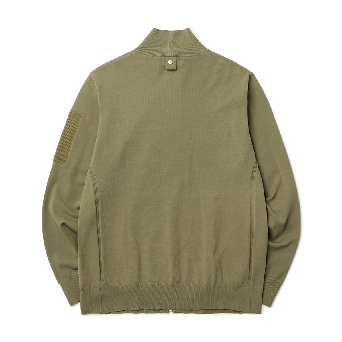 브롬톤 런던(BROMPTON LONDON) COMMUTER HALF NECK ZIP SWEATER - OLIVE (P233MKT111)