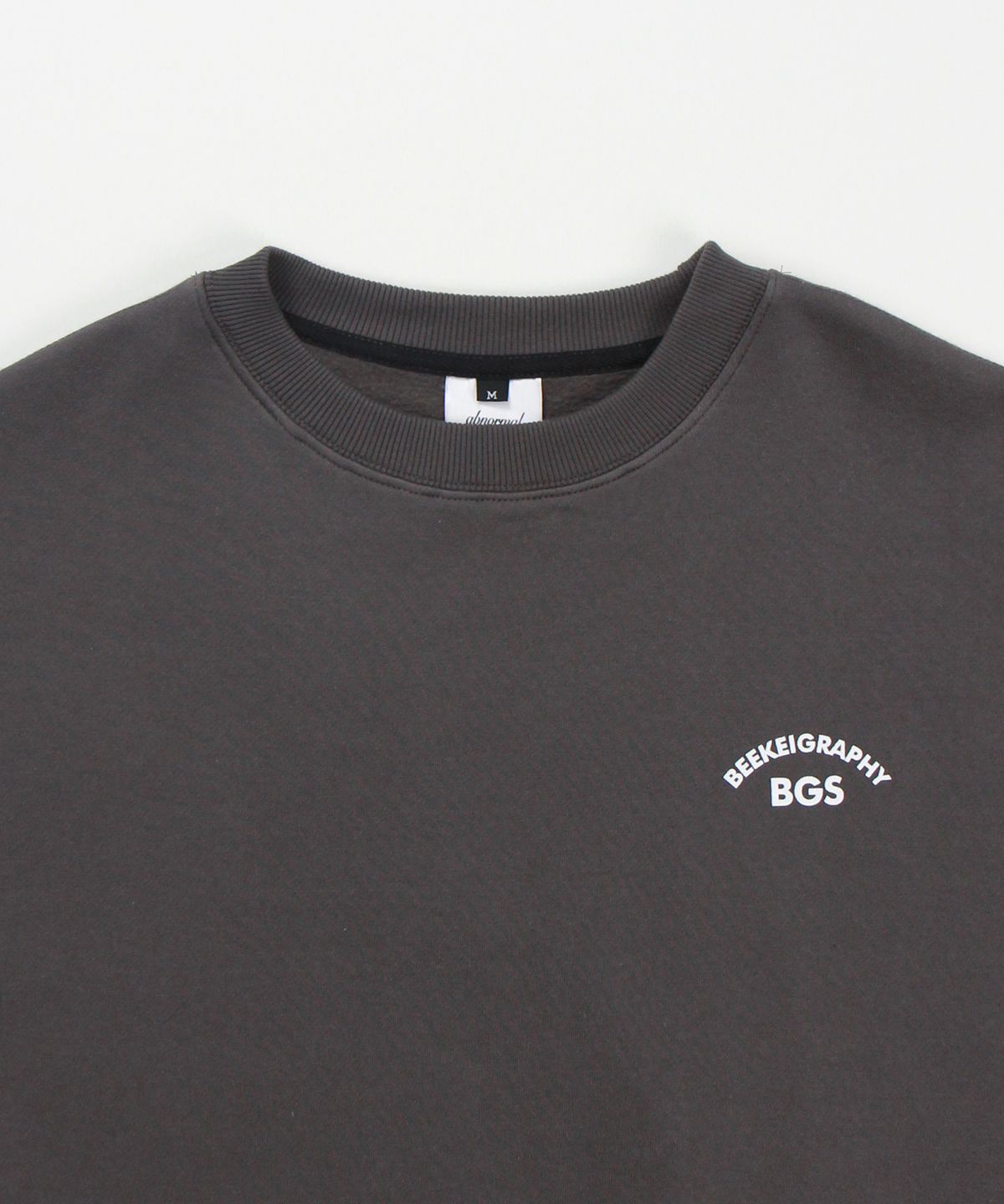 앱놀머씽(ABNORMALTHING) BGS23 CREWNECK (CHARCOAL)