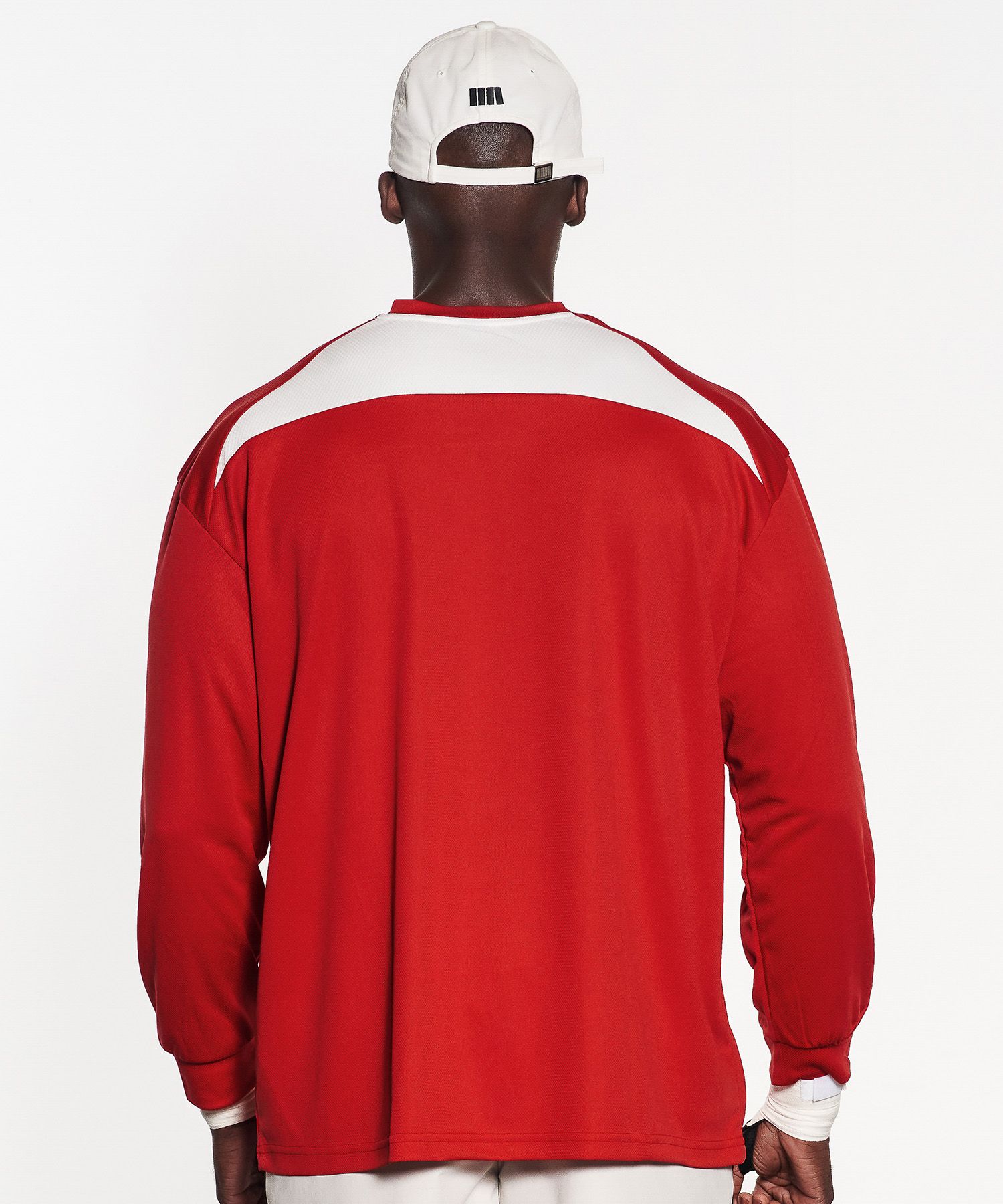 【SATIIIZ】Tokin mash track long sleeve T-shirt MUSINSA | MUSCLE ARMED BLOCK Mesh Oversized Fit Long Sleeve