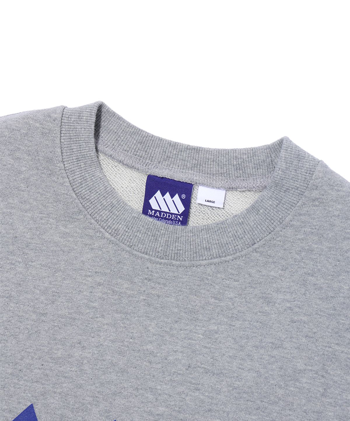 매든(MADDEN) Basic Logo Sweatshirts Melange Grey