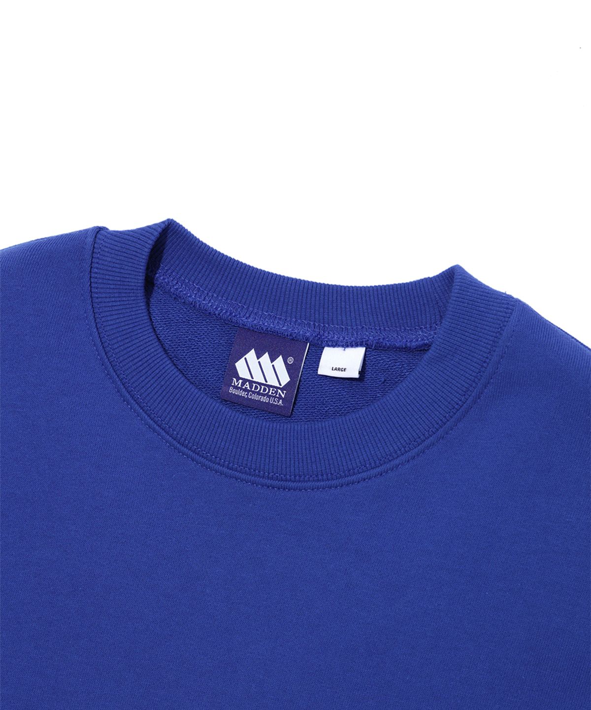 매든(MADDEN) Basic Logo Sweatshirts Royal Blue