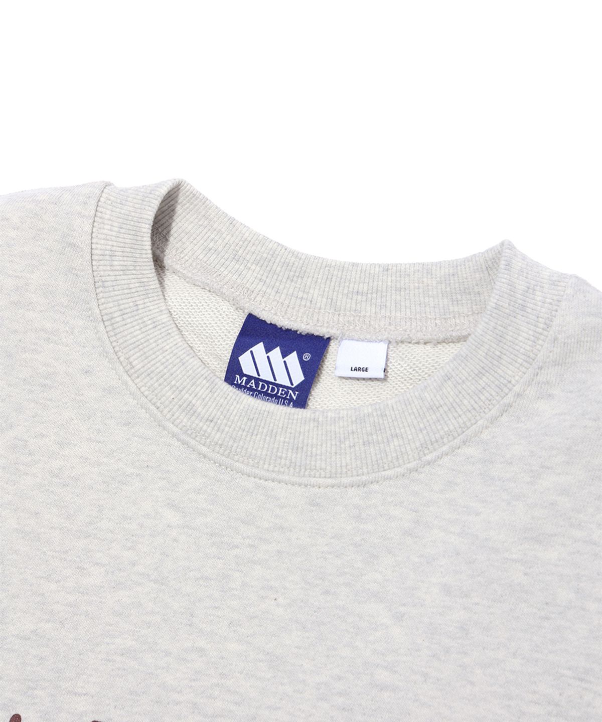 매든(MADDEN) Arch Logo Sweatshirts Oatmeal