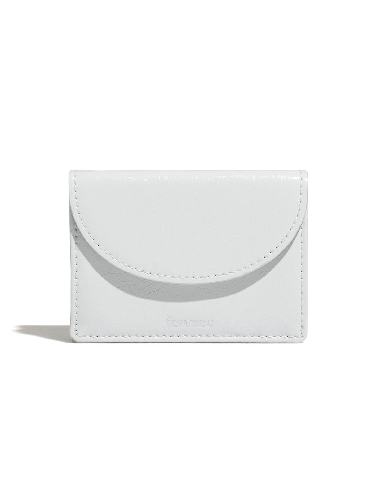 페넥(FENNEC) CRINKLE HALFMOON MINI WALLET - LIGHT GREY