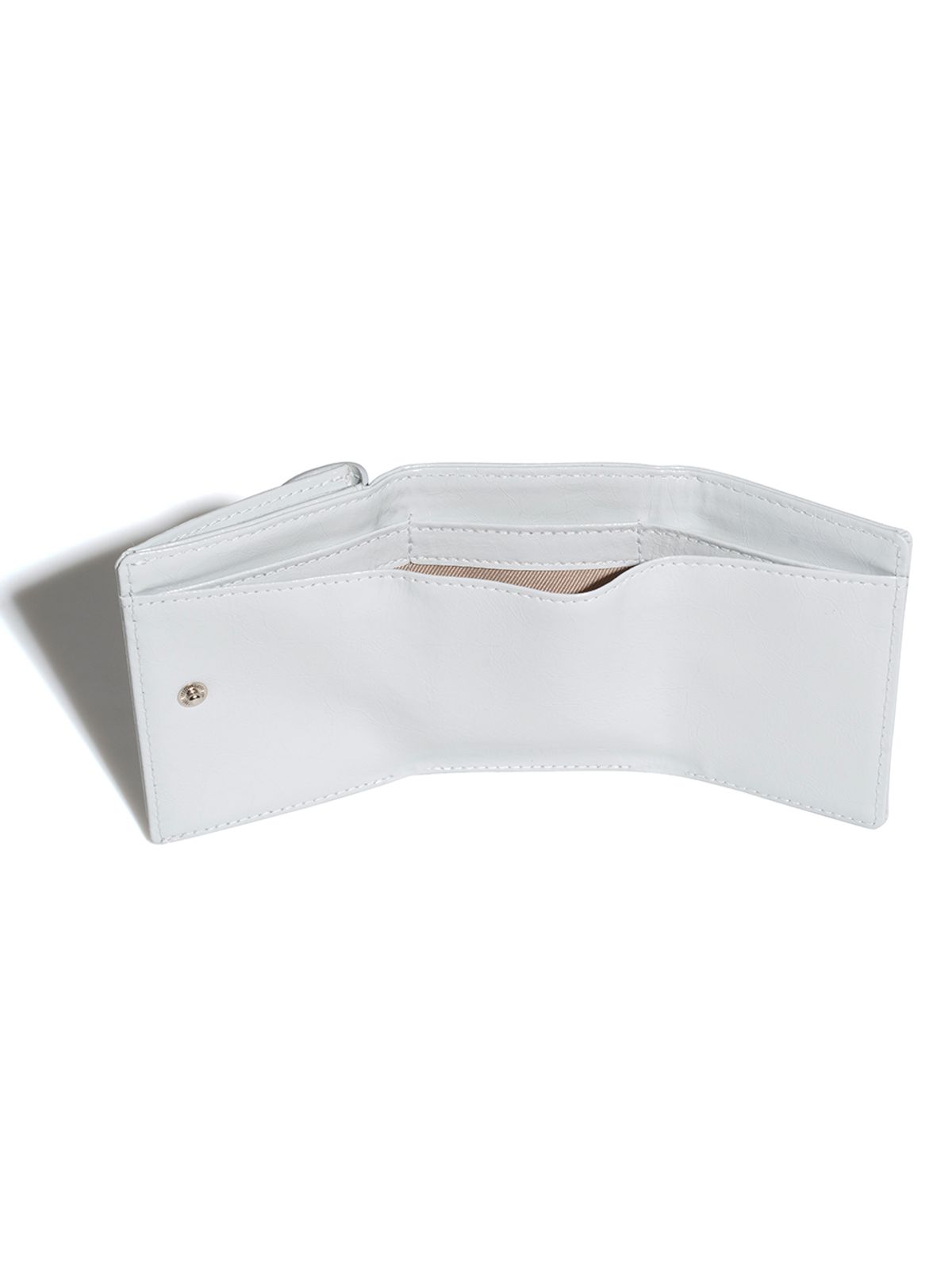페넥(FENNEC) CRINKLE HALFMOON MINI WALLET - LIGHT GREY