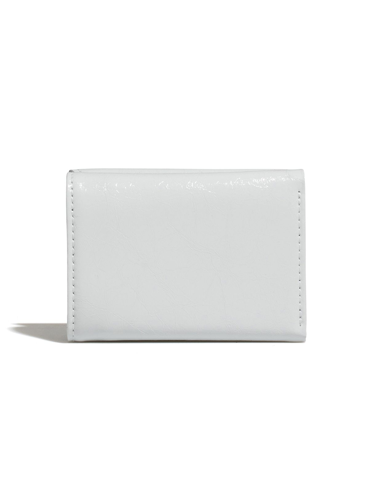 페넥(FENNEC) CRINKLE HALFMOON MINI WALLET - LIGHT GREY
