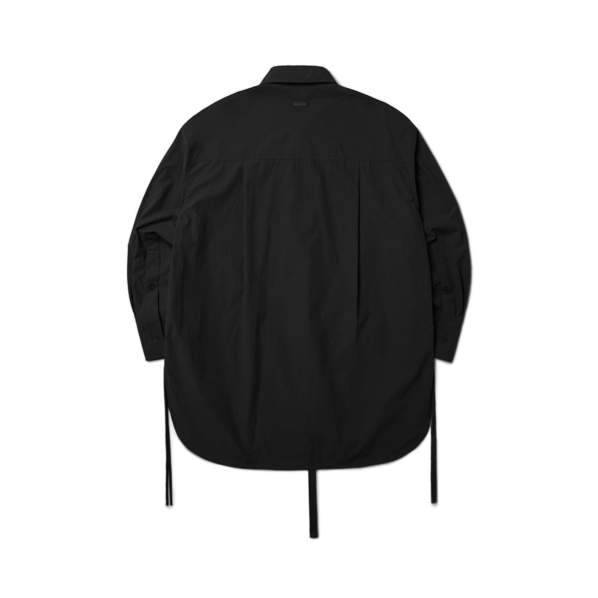 브롬톤 런던(BROMPTON LONDON) W CUT OUT LONG SHIRT - BLACK (P233WSH150)