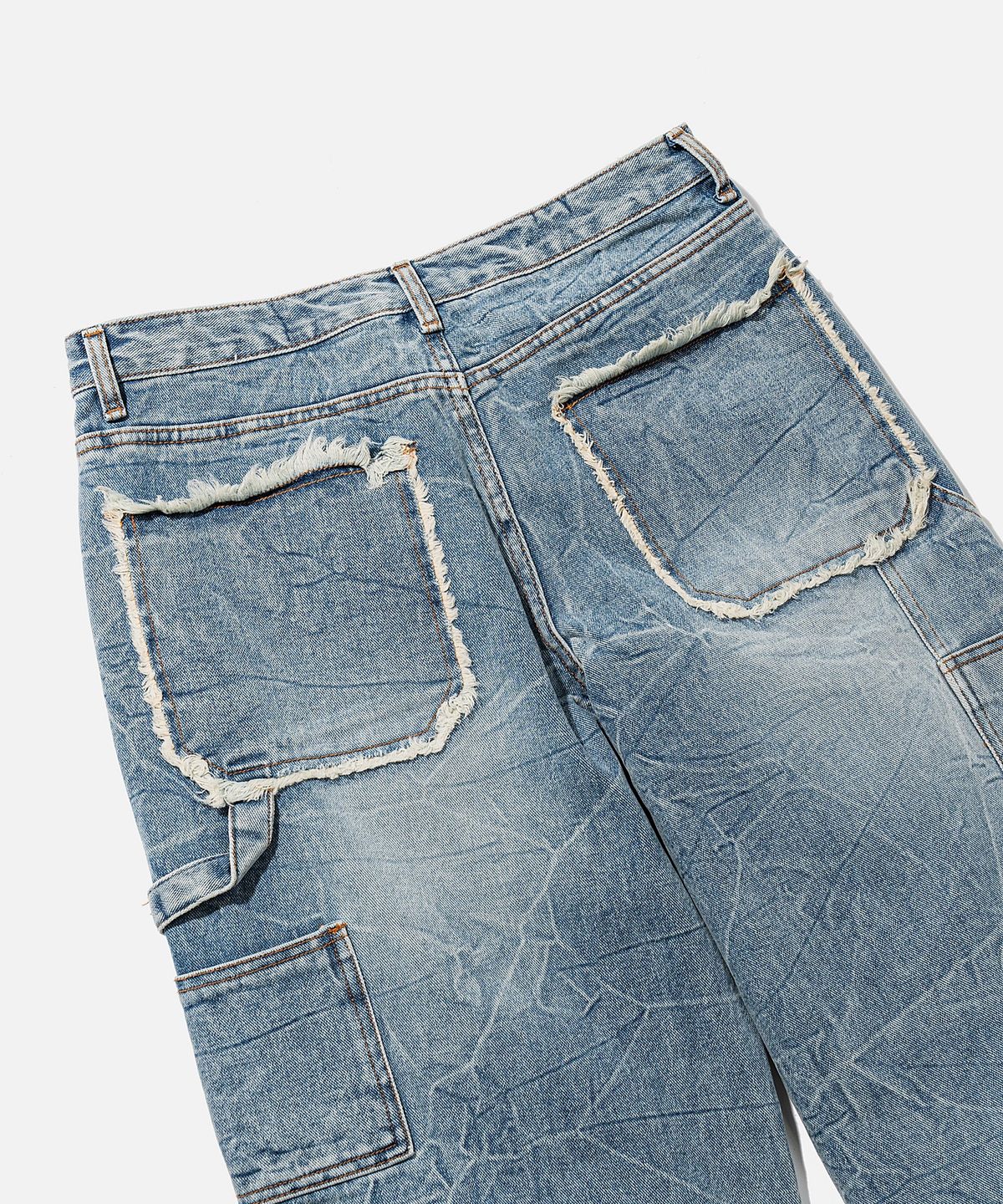 바스틱(VASTIC) 링클 워시드 카펜터 팬츠_블루