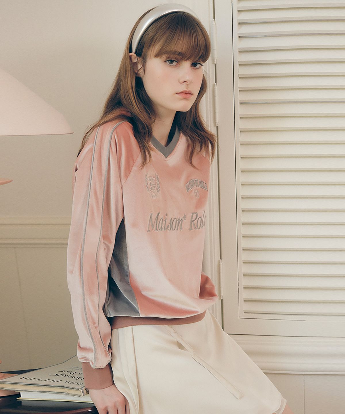 로라로라(ROLAROLA) SPORTY LONG SLEEVE SWEATSHIRTS PINK