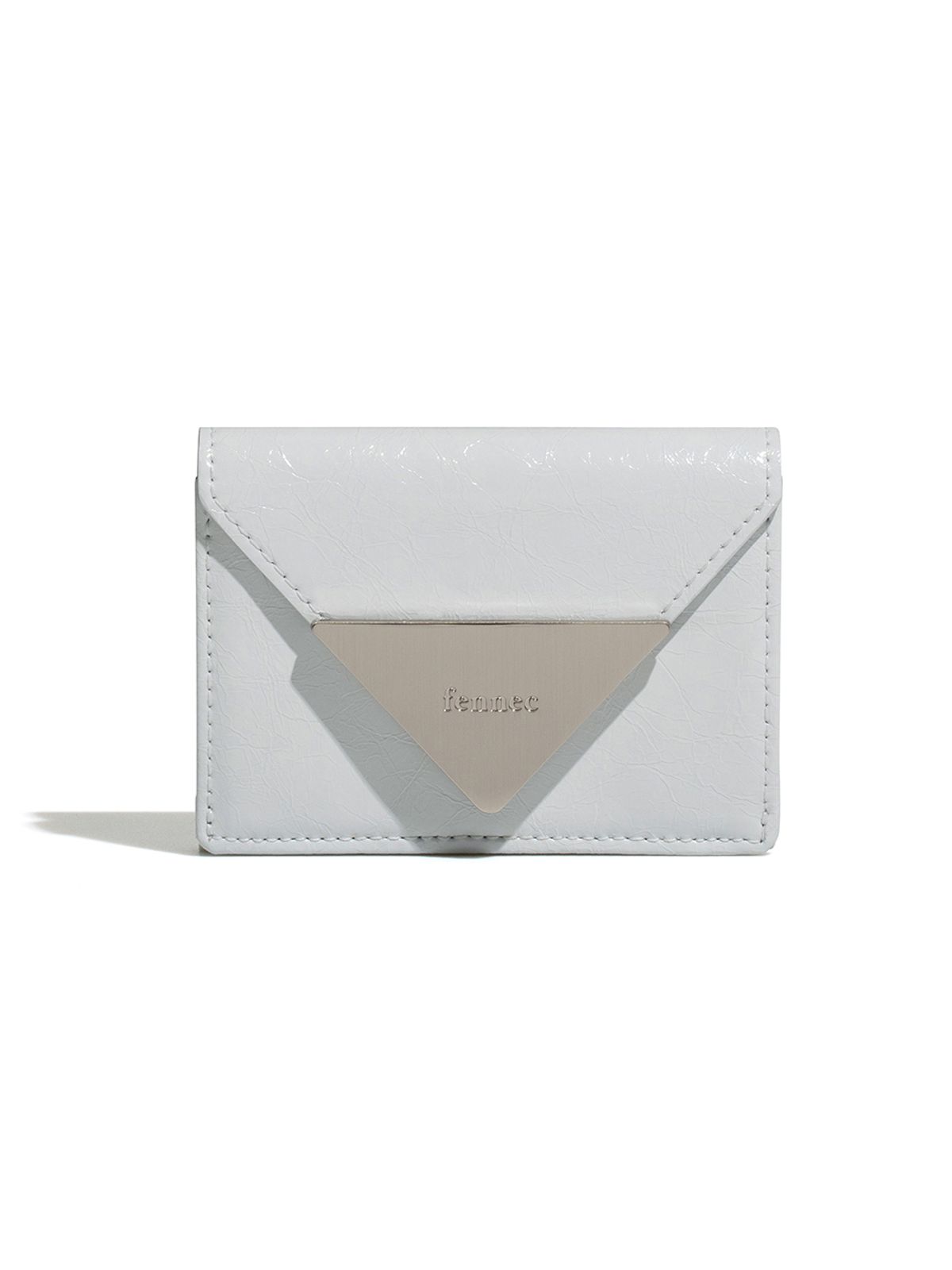 페넥(FENNEC) CRINKLE TRIANGLE TRIPLE WALLET D - LIGHT GREY