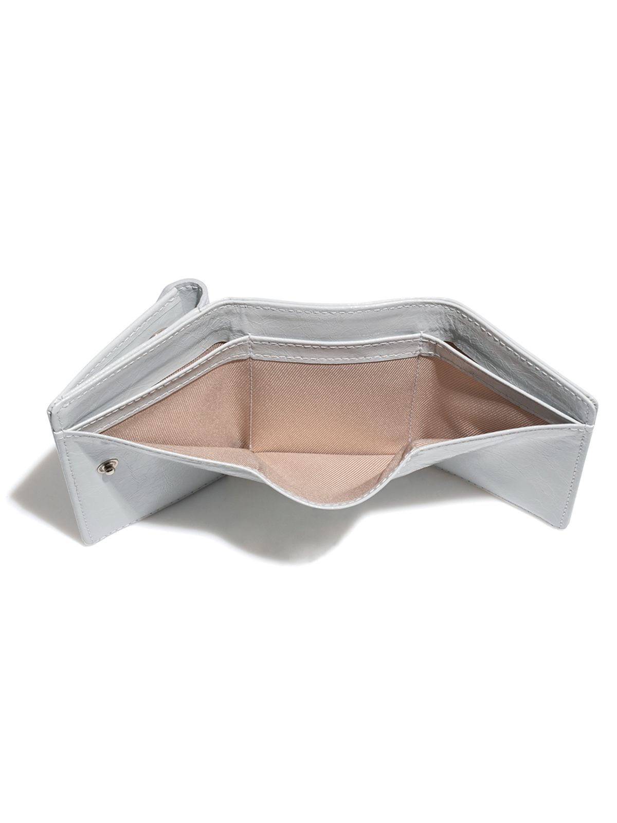 페넥(FENNEC) CRINKLE TRIANGLE TRIPLE WALLET D - LIGHT GREY